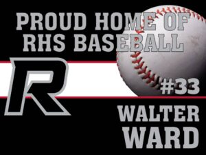 Roosevelt High School baseball yard sign