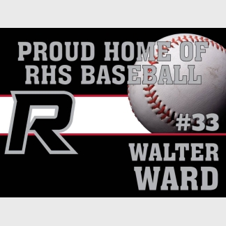 Roosevelt High School baseball yard sign