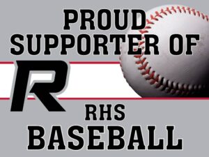 Roosevelt High School baseball yard sign