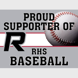 Roosevelt High School baseball yard sign
