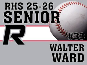 Roosevelt High School baseball yard sign