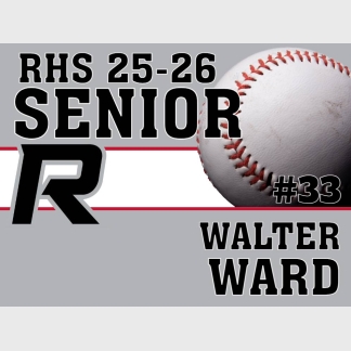 Roosevelt High School baseball yard sign