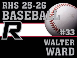 Roosevelt High School baseball yard sign