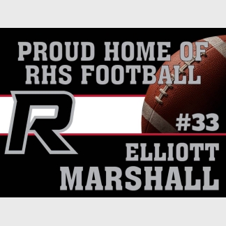 Roosevelt High School football yard sign