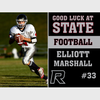 Roosevelt High School football yard sign