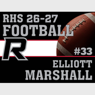 Roosevelt High School football yard signs