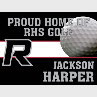 Roosevelt High School golf yard sign