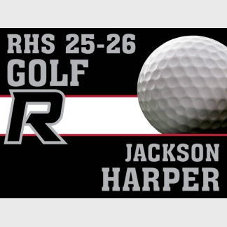 Roosevelt High School golf yard sign
