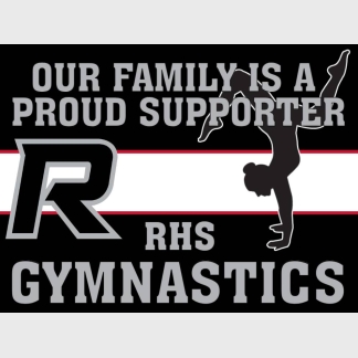 Roosevelt High School gymnastics yard sign
