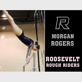Roosevelt High School gymnastics yard sign