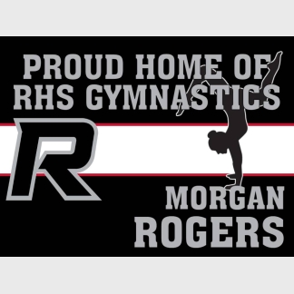 Roosevelt High School gymnastics yard sign