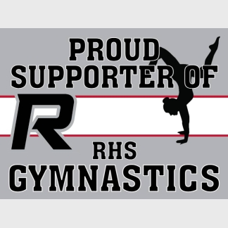 Roosevelt High School gymnastics yard sign