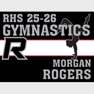 Roosevelt High School gymnastics yard sign