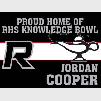 Roosevelt High School knowledge bowl yard sign