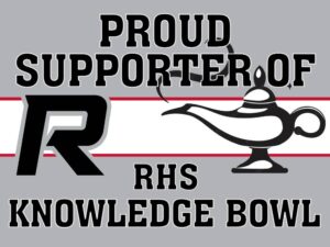 Roosevelt High School knowledge bowl yard sign