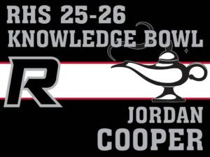 Roosevelt High School knowledge bowl yard sign