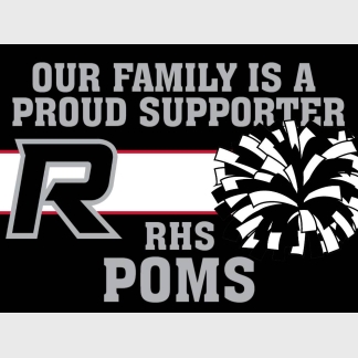 Roosevelt High School Poms yard sign