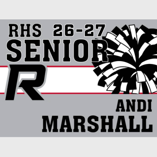 Roosevelt High School poms yard signs