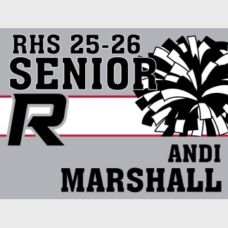 Roosevelt High School Poms yard sign
