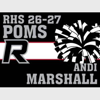 Roosevelt High School poms yard signs