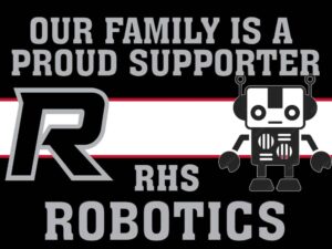 Roosevelt High School robotics yard sign