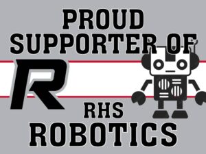 Roosevelt High School robotics yard sign