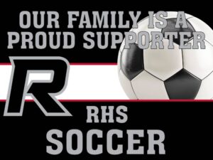 Roosevelt High School soccer yard sign