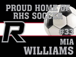 Roosevelt High School soccer yard sign