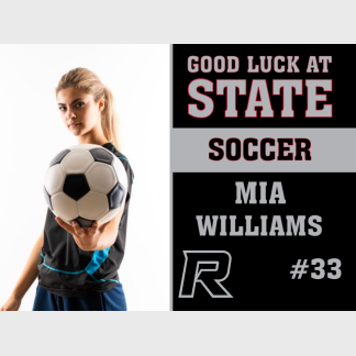 Roosevelt High School soccer yard sign