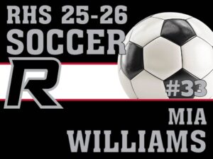 Roosevelt High School soccer yard sign