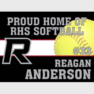 Roosevelt High School softball yard sign