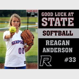 Roosevelt High School softball yard sign
