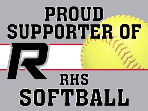Softball Support. Sign Roosevelt HS Softball Yard Sign: Show Your Team Spirit