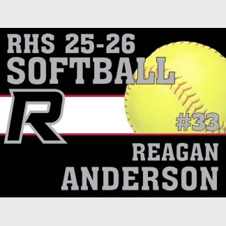 Roosevelt High School softball yard sign