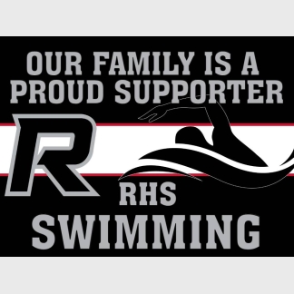Roosevelt High School swimming yard sign