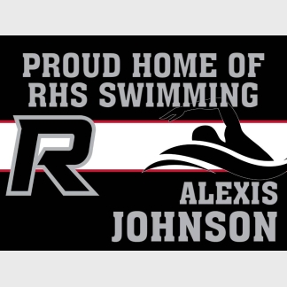 Roosevelt High School swimming yard sign