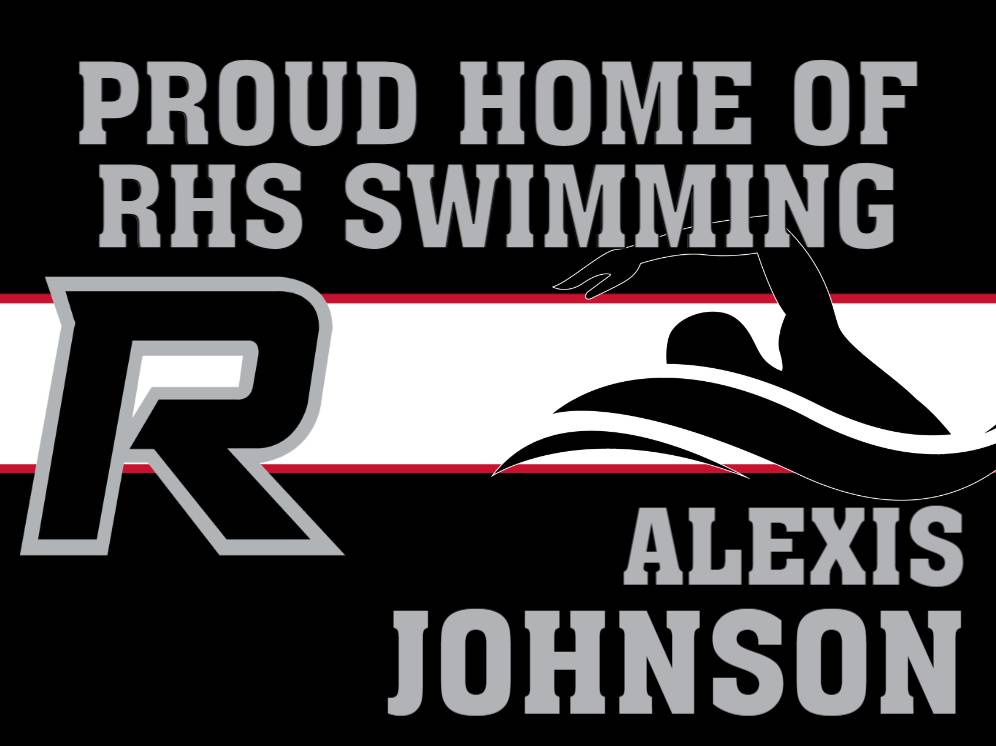 Roosevelt High School swimming yard sign