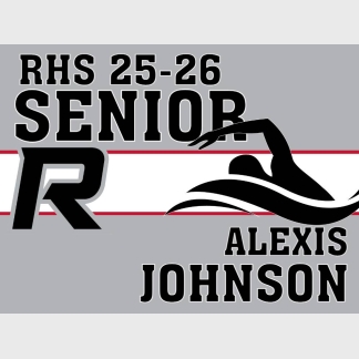 Roosevelt High School swimming yard sign