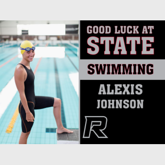 Roosevelt High School swimming yard sign