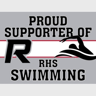 Roosevelt High School swimming yard sign