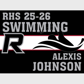 Roosevelt High School swimming yard sign