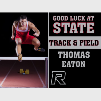 Roosevelt High School track and field yard sign
