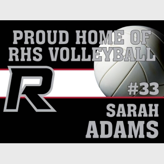 Roosevelt High School Volleyball yard sign
