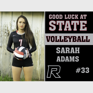 Roosevelt High School Volleyball yard sign