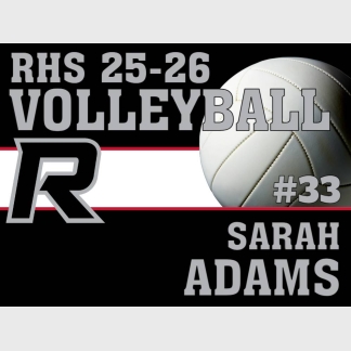 Roosevelt High School Volleyball yard sign