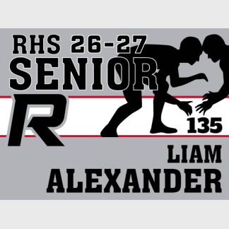 Roosevelt High School Wrestling yard signs