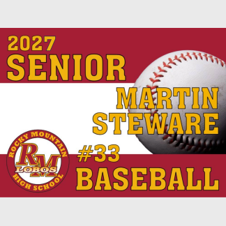 Rocky Mountain High School Baseball yard sign
