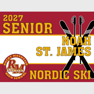 Rocky Mountain High School Nordic Ski yard sign
