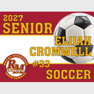 Rocky Mountain High School Soccer yard sign