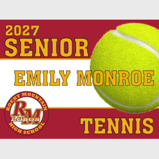 Rocky Mountain High School Tennis yard sign